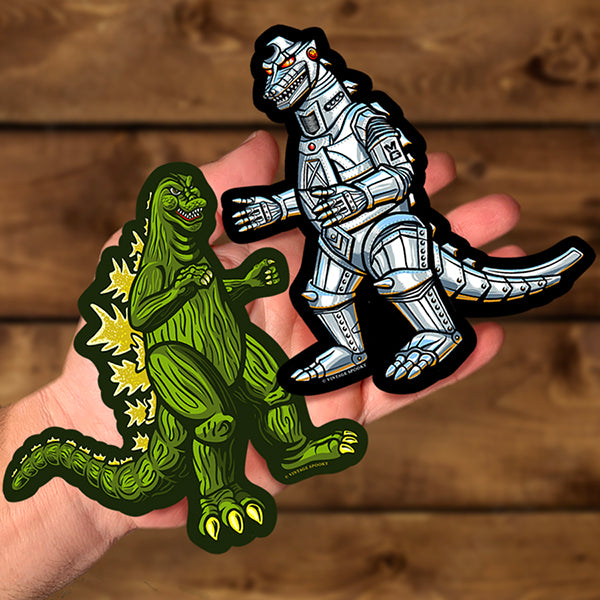 Godzilla & Mecha Godzilla Vinyl Sticker Combo Pack