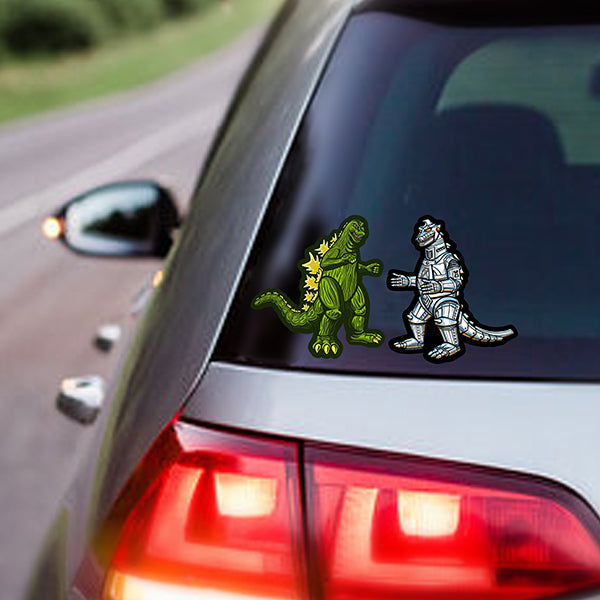 Godzilla & Mecha Godzilla Vinyl Sticker Combo Pack