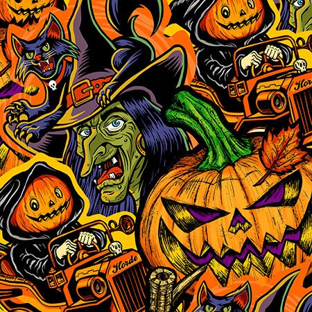 18" x 12" Vintage Halloween Art Print