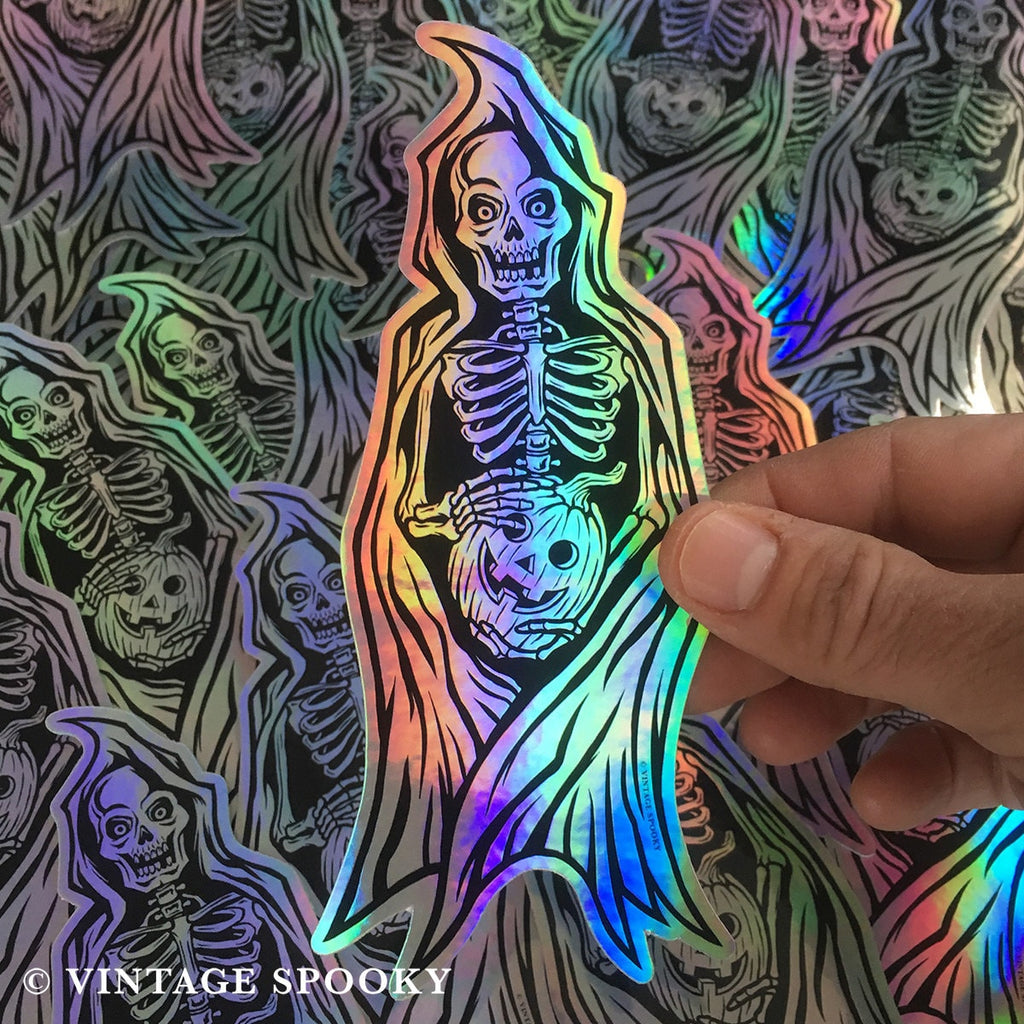 Grim Reaper Holographic Sticker
