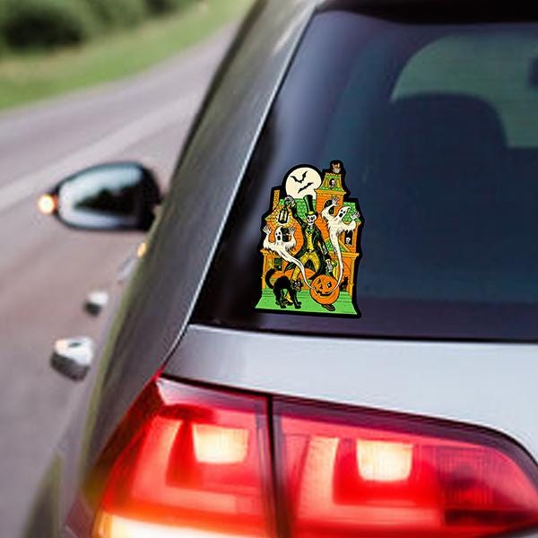 Haunted House Sticker