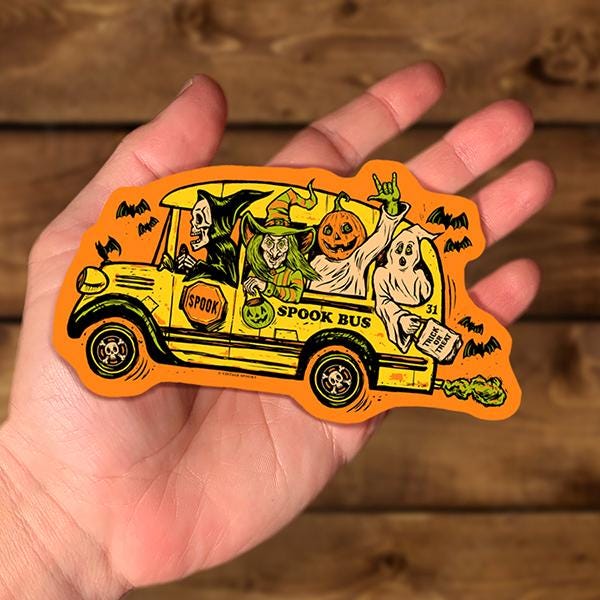 Spook Bus Sticker