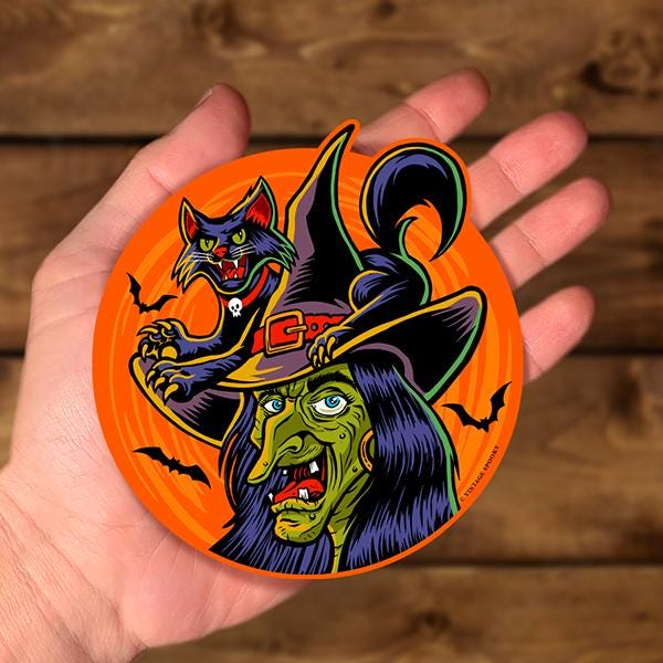 Witch Face Sticker