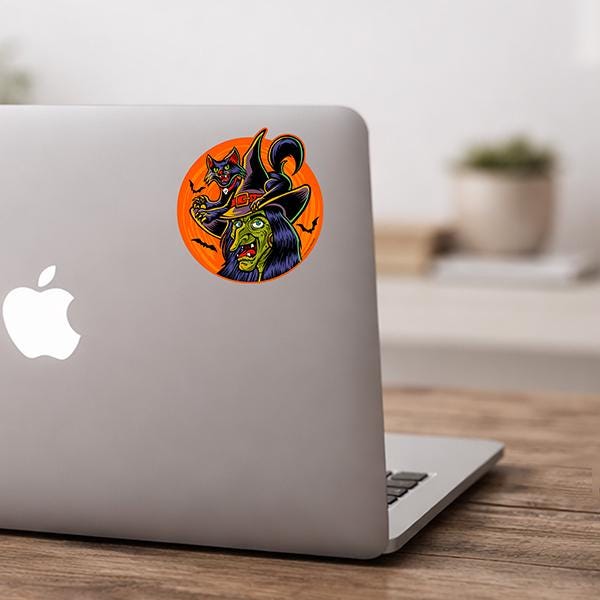 Witch Face Sticker