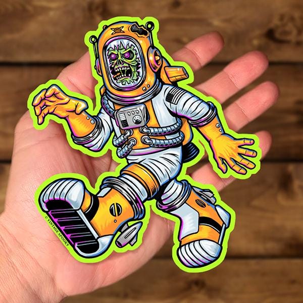 Zombienaut Weather Sticker