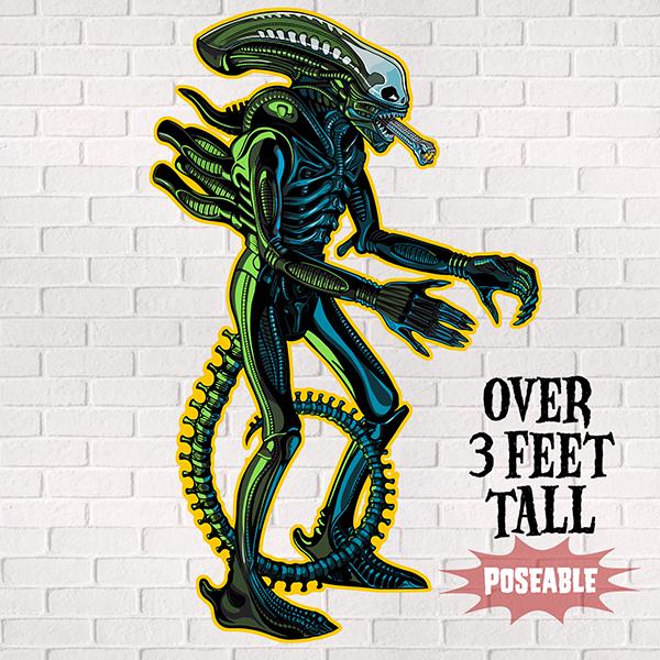3' Xenomorph Jointed Cutout