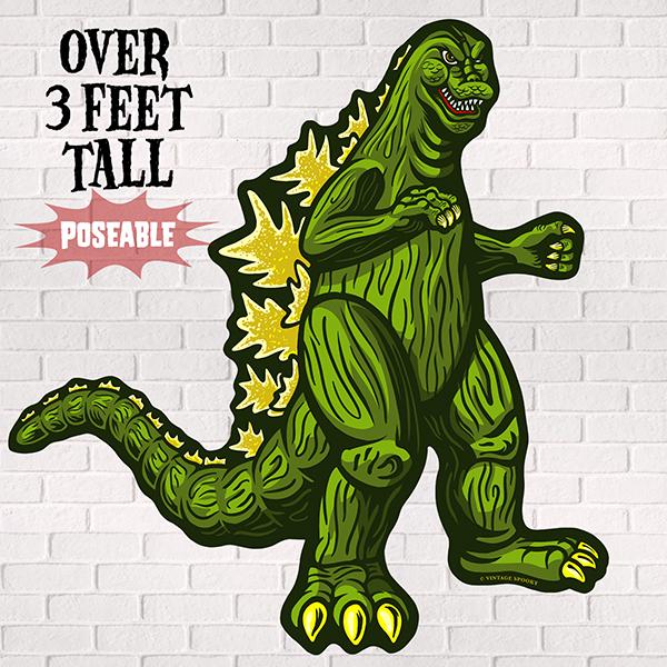 3' Godzilla Jointed Cutout