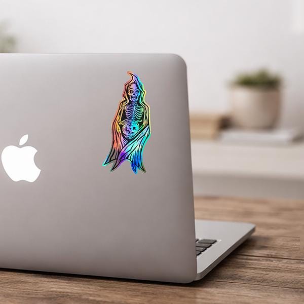 Grim Reaper Holographic Sticker