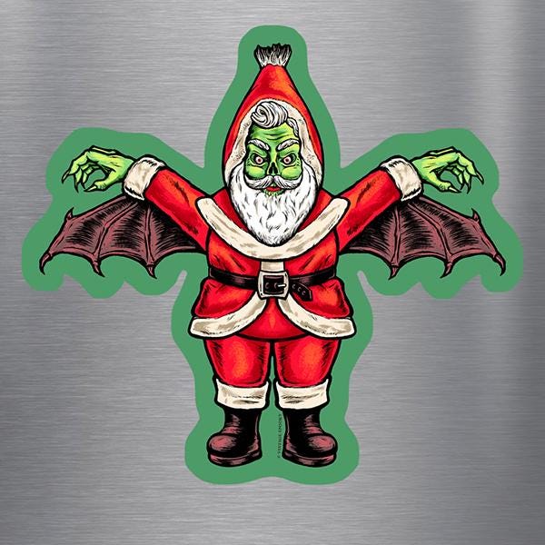 Creepy Santa Magnet