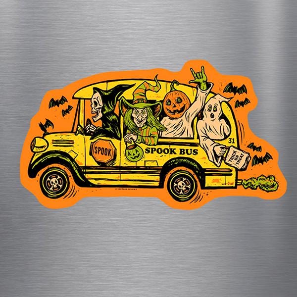 Spook Bus Magnet