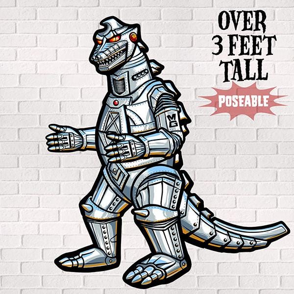 3' Mecha Godzilla Jointed Cutout