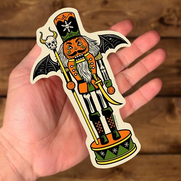 Creepy Cracker Sticker