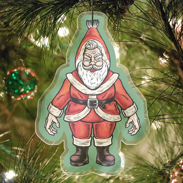 Vintage Santa Doll Ornament